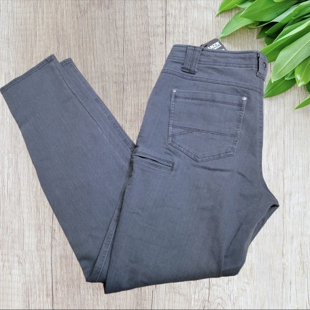 KUHL Danzr Kraftwerk Work Jeans Gray/ Alloy Skinny Jeans Size 10 New with Tags - Picture 6 of 12